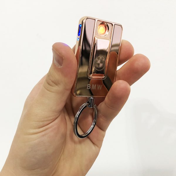 Зажигалка спиральная USB-811. BMW. Цвет: золотой — изображение 10