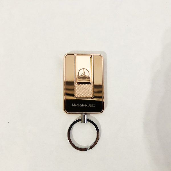 Зажигалка спиральная USB-811. Mercedes. Цвет: золотой — изображение 7