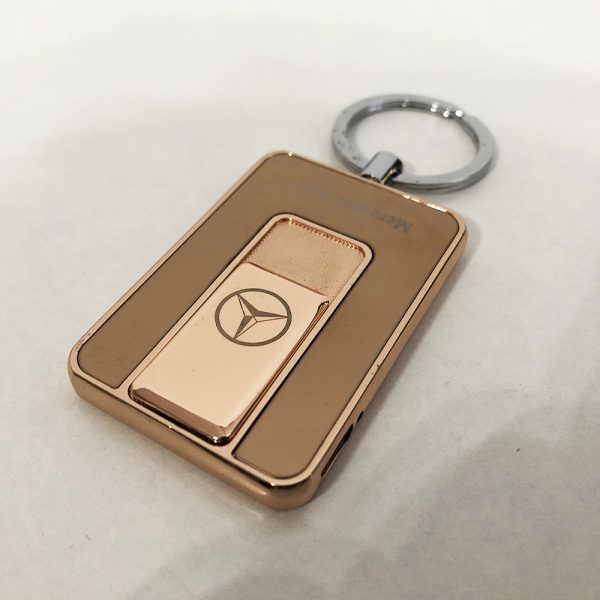 Зажигалка спиральная USB-811. Mercedes. Цвет: золотой — изображение 9