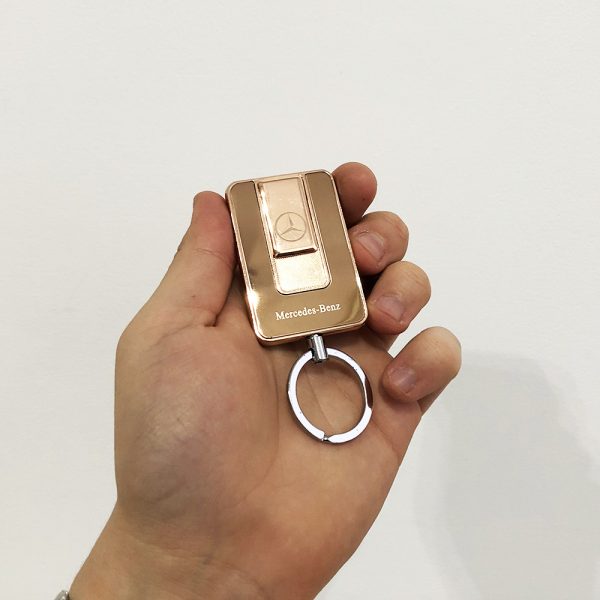 Зажигалка спиральная USB-811. Mercedes. Цвет: золотой — изображение 10
