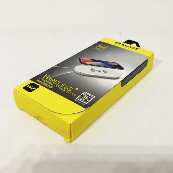 Беспроводное зарядное устройство Awei W2, беспроводная зарядка usb для iphone для андроид. Цвет: черный — изображение 8