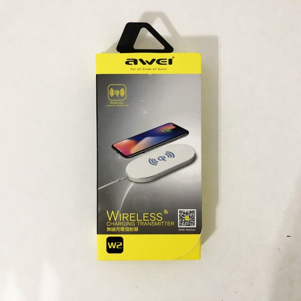 Беспроводное зарядное устройство Awei W2, беспроводная зарядка usb для iphone для андроид. Цвет: черный — изображение 9