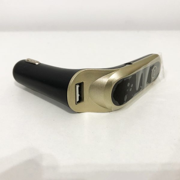 FM модулятор CAR G6 Bluetooth USB AUX MicroSD трансмиттер, FM модулятор для автомобиля. Цвет: золотой — изображение 5