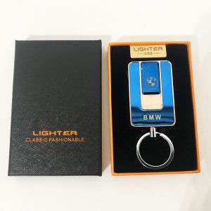 Зажигалка спиральная USB-811. BMW. Цвет: синий