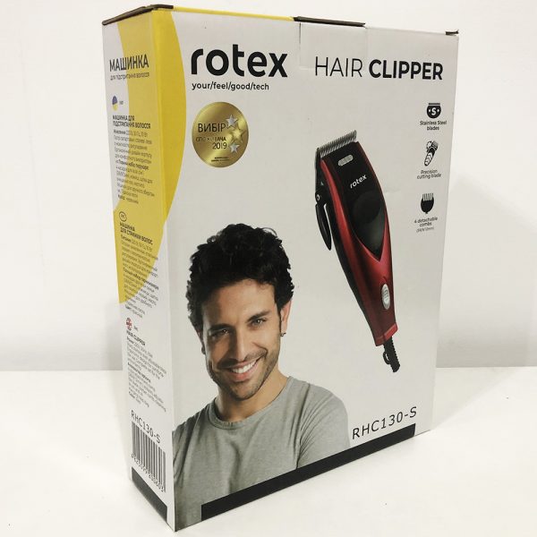 Машинка для стрижки Rotex RHC130-S, машинка для стрижки волос домашняя, машинка для стрижки мужская — изображение 7