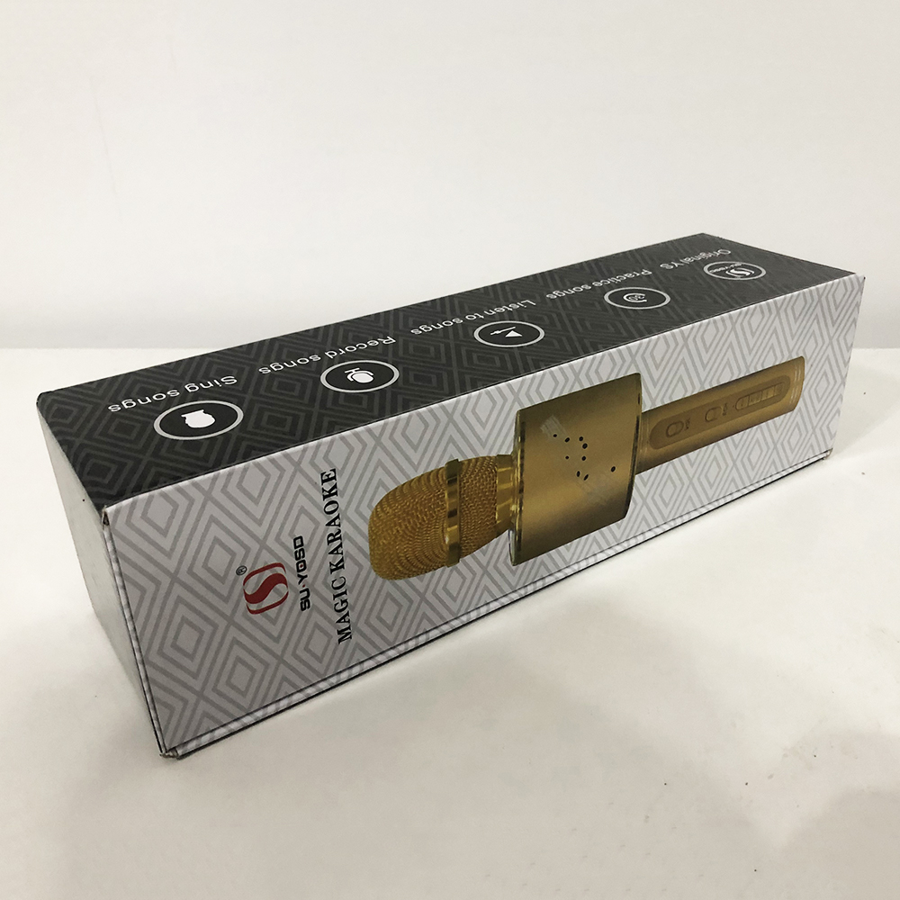 Беспроводной Bluetooth Микрофон для Караоке Микрофон DM Karaoke Y 68 + BT. Цвет: золотой