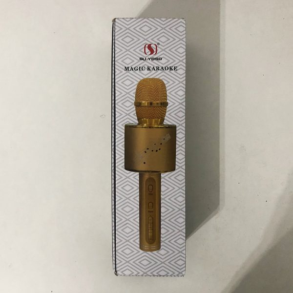 Беспроводной Bluetooth Микрофон для Караоке Микрофон DM Karaoke Y 68 + BT. Цвет: черный с серебром — изображение 2