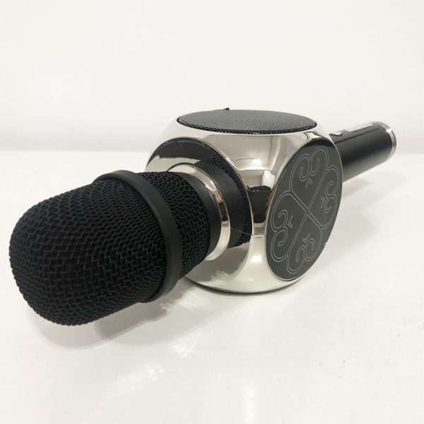 Беспроводной Bluetooth Микрофон для Караоке Микрофон DM Karaoke Y 68 + BT. Цвет: черный с серебром — изображение 6