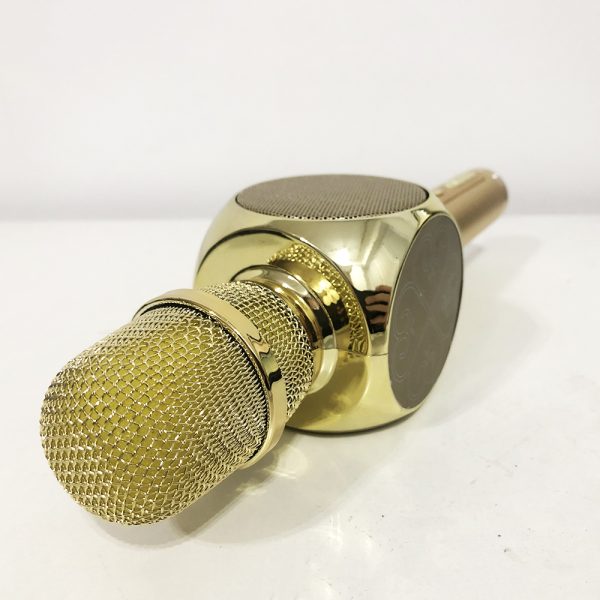 Беспроводной Bluetooth Микрофон для Караоке Микрофон DM Karaoke Y 68 + BT. Цвет: золотой — изображение 6