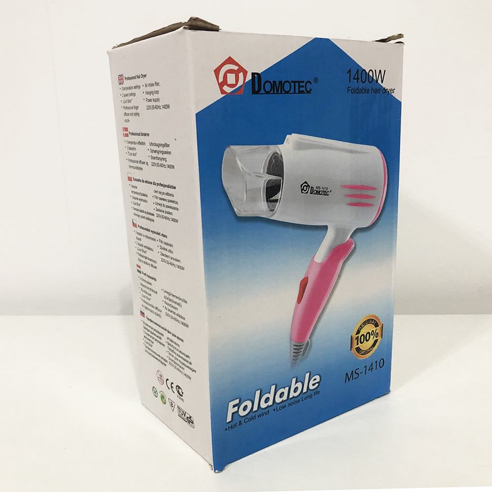 Фен для волос дорожный складной Domotec MS-1410