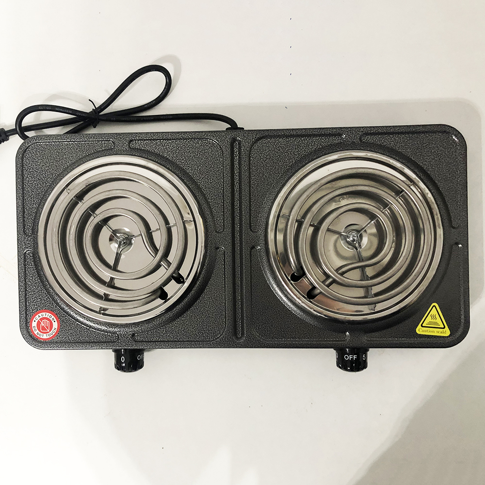 Электроплита настольная Domotec MS-5802, плита двухкомфорочная электроплита кухонна бытовая электрическая