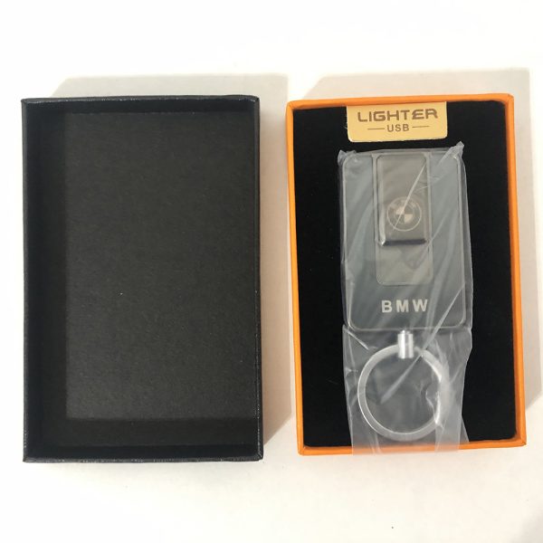 Зажигалка спиральная USB-811. BMW. Цвет: черный — изображение 6