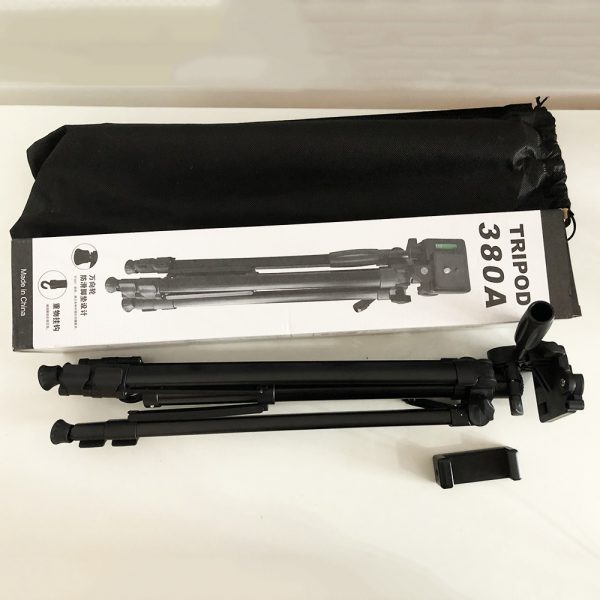 Штатив для камеры, телефона, трипод, тринога TriPod 380A 0.50-1.35м, Штатив раскладной для фото — изображение 5