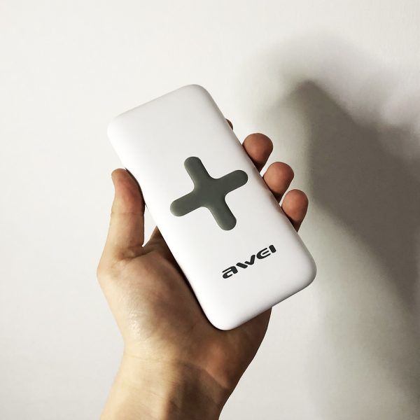 Power Bank AWEI P98K (Беспроводная зарядка) 8000 mAh. Цвет: белый — изображение 5