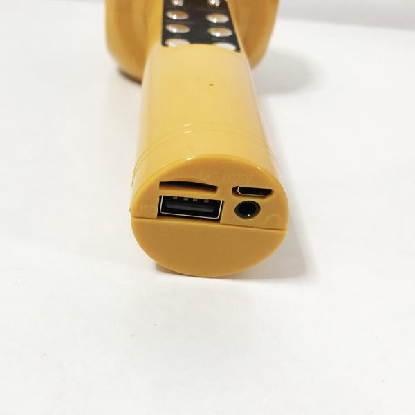Беспроводной микрофон караоке bluetooth WSTER WS-1816. Цвет: золотой — изображение 6