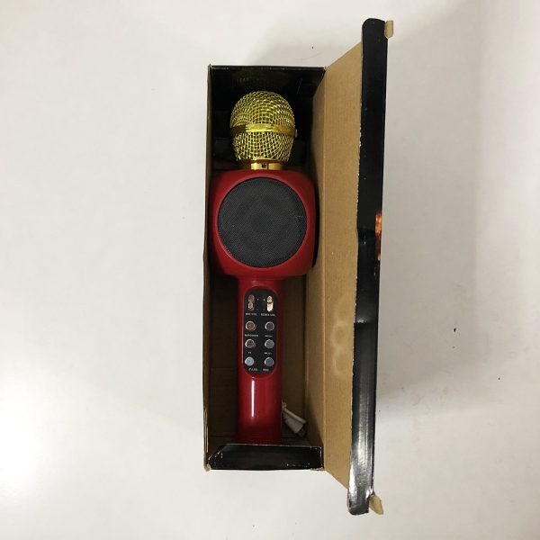 Беспроводной микрофон караоке bluetooth WSTER WS-1816. Цвет: красный — изображение 5