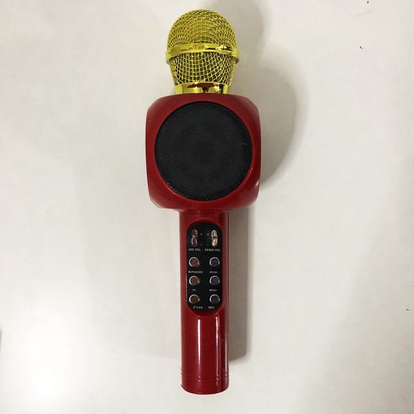 Беспроводной микрофон караоке bluetooth WSTER WS-1816. Цвет: красный — изображение 6