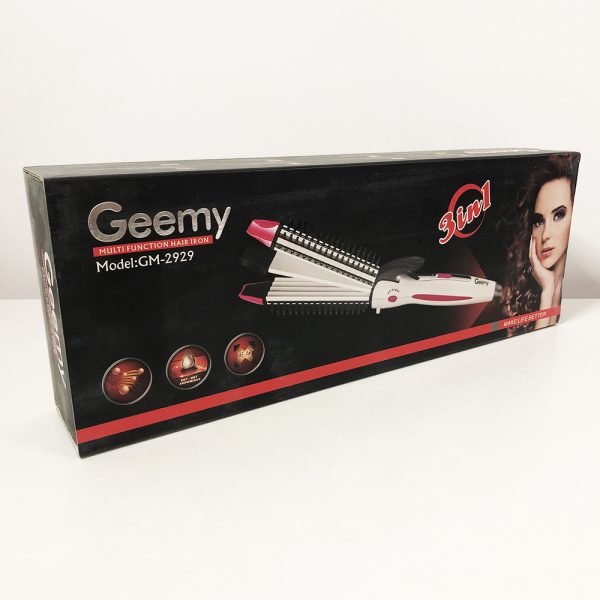 Щипцы расческа для волос GEMEI GM-2929. Цвет: белый — изображение 3