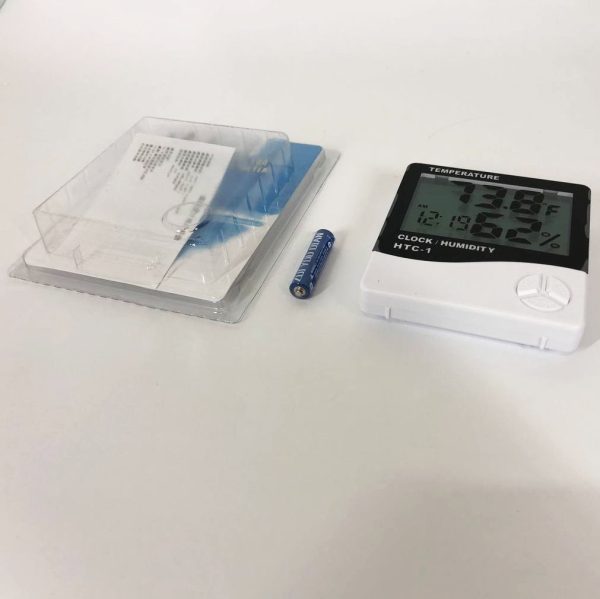 Термогигрометр Generic HTC-1 часы будильник метеостанция, Термометр гигрометр в любом месте — изображение 12