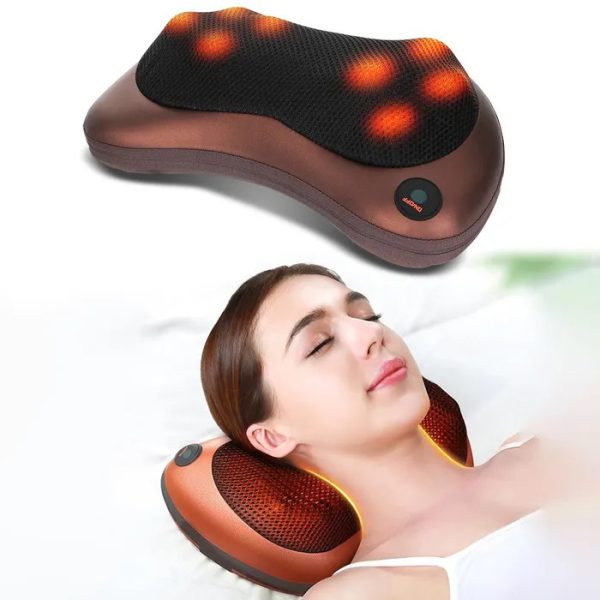 Массажная подушка Car and Home Massage Pillow, массажер для шеи автомобильный — изображение 40