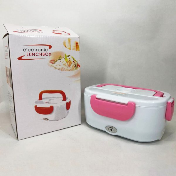 Ланч бокс электрический с подогревом Lunch Heater 220 V Pro, ланч бокс от сети. Цвет: розовый — изображение 6