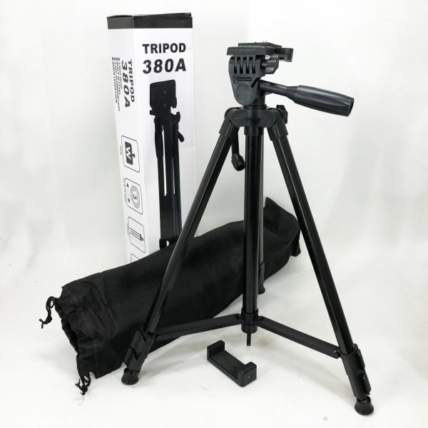 Штатив для камеры, телефона, трипод, тринога TriPod 380A 0.50-1.35м, Штатив раскладной для фото — изображение 2