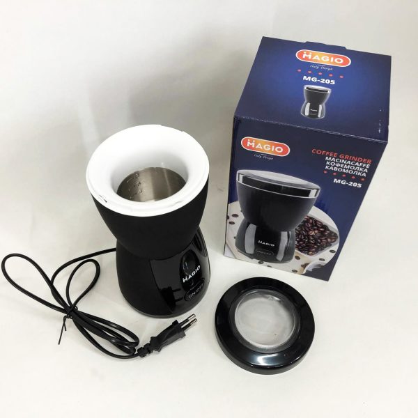 Кофемолка MAGIO MG-205 200 Вт, Кофемолка бытовая электрическая, Портативная кофемолка, Измельчитель кофе — изображение 7