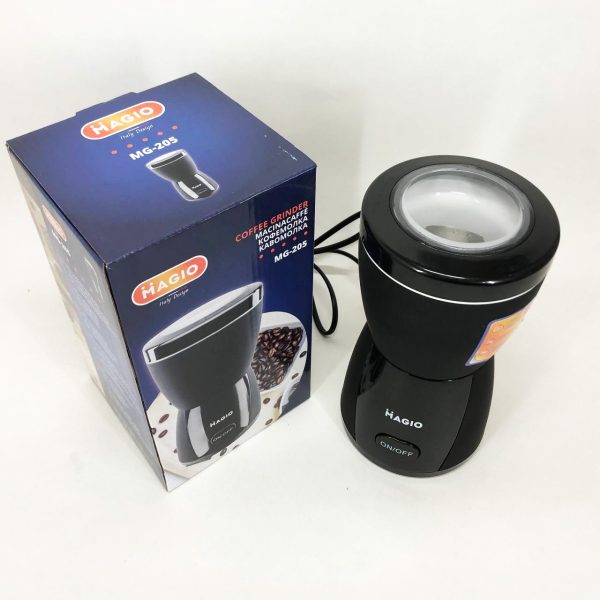Кофемолка MAGIO MG-205 200 Вт, Кофемолка бытовая электрическая, Портативная кофемолка, Измельчитель кофе — изображение 11