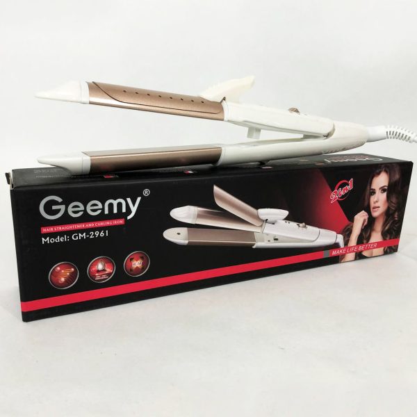 Щипцы утюжок для волос GEMEI GM-2961, стайлер для завивки, прибор для завивки волос, утюжок — изображение 11