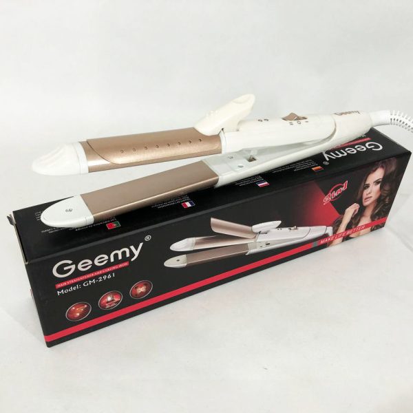 Щипцы утюжок для волос GEMEI GM-2961, стайлер для завивки, прибор для завивки волос, утюжок — изображение 10