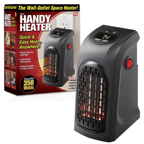 Портативный обогреватель Rovus Handy Heater Black 400 Вт, обогреватель дуйчик, бытовой тепловентилятор — изображение 18