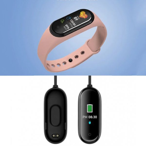 Смарт браслет M5 Smart Bracelet Фитнес трекер Watch Bluetooth. Цвет: розовый — изображение 8
