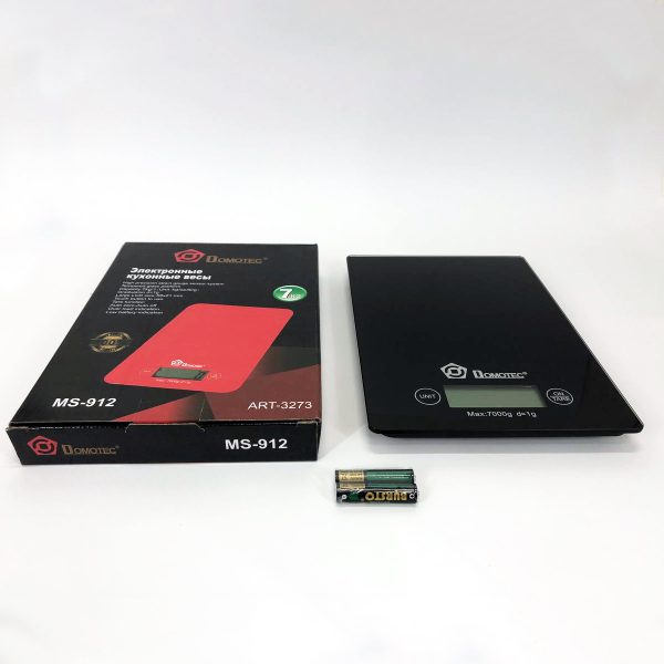 Весы кухонные DOMOTEC MS-912, электронные кухонные весы, весы для взвешивания продуктов. Цвет: черный — изображение 10