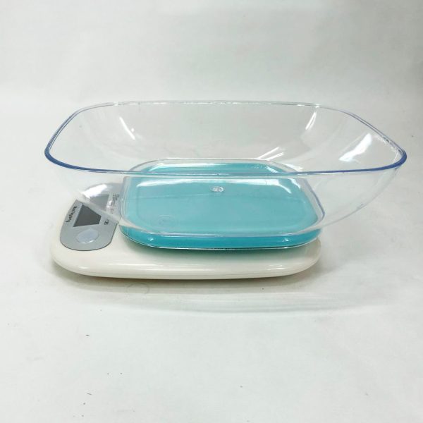 Весы кухонные DOMOTEC MS-125 Plastic, весы пищевые, весы кулинарные. Цвет: голубой — изображение 8