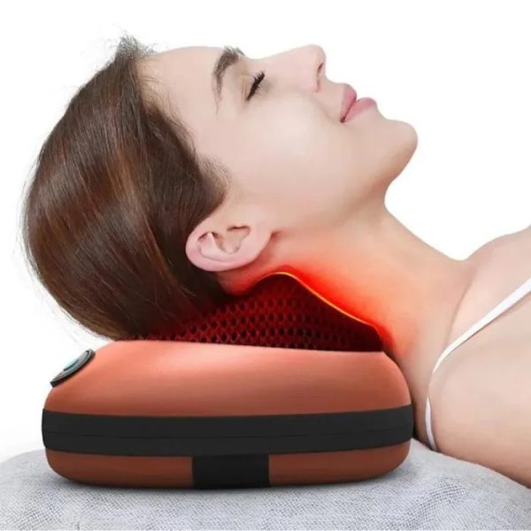 Массажная подушка Car and Home Massage Pillow, массажер для шеи автомобильный — изображение 36