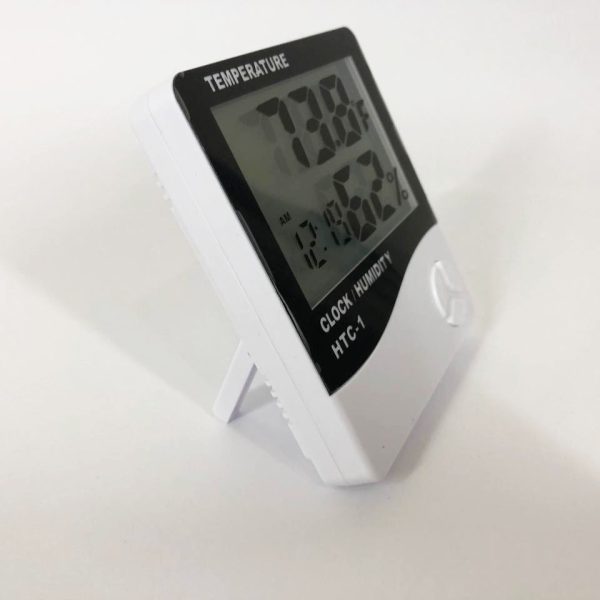 Термогигрометр Generic HTC-1 часы будильник метеостанция, Термометр гигрометр в любом месте — изображение 9