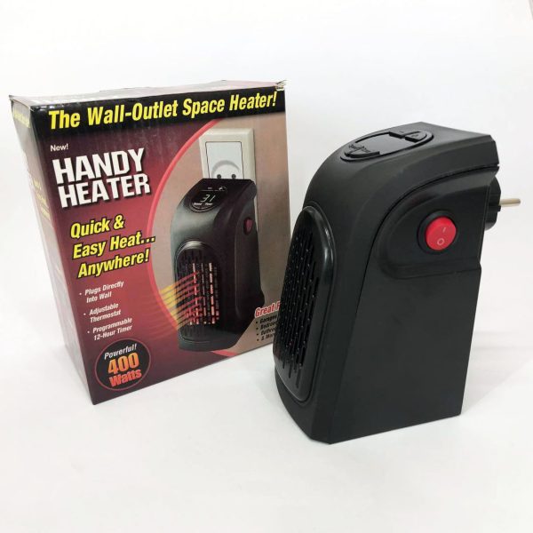 Портативный обогреватель Rovus Handy Heater Black 400 Вт, обогреватель дуйчик, бытовой тепловентилятор