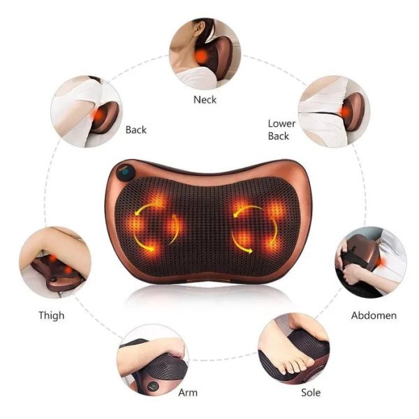Массажная подушка Car and Home Massage Pillow, массажер для шеи автомобильный — изображение 25