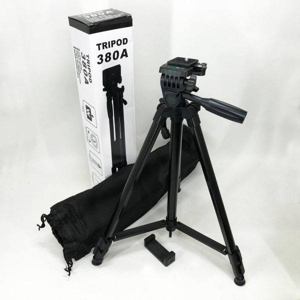 Штатив для камеры, телефона, трипод, тринога TriPod 380A 0.50-1.35м, Штатив раскладной для фото — изображение 10