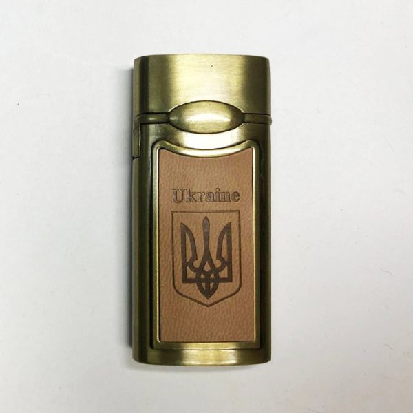 Турбо-зажигалка карманная Украина 66816, ветрозащитная зажигалка, подарочные зажигалки — изображение 4