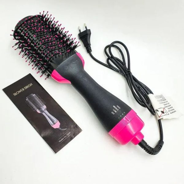 Фен Щетка расчёска 3в1 One step Hair Dryer 1000 Вт 3 режима выпрямитель для укладки волос стайлер с функцией ионизации — изображение 19
