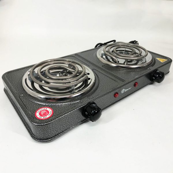 Электроплита настольная Domotec MS-5802, плита двухкомфорочная электроплита кухонна бытовая электрическая — изображение 8