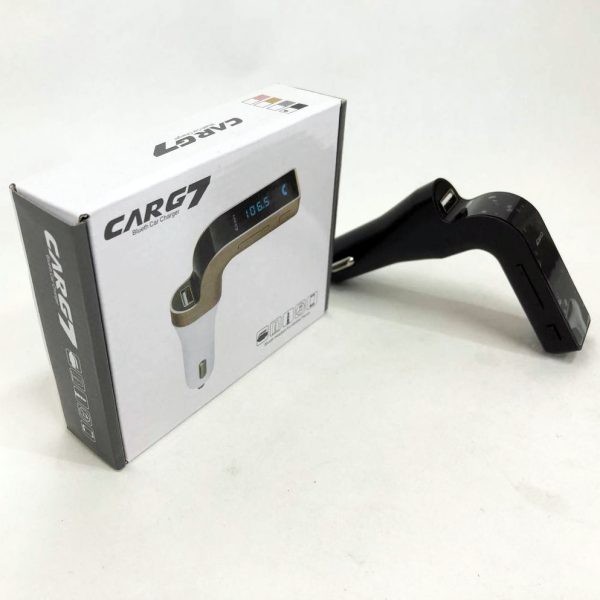 Модулятор FM MOD G7 Bluetooth, блютуз фм передатчик для автомагнитолы, блютуз трансмитер. Цвет: черный — изображение 6