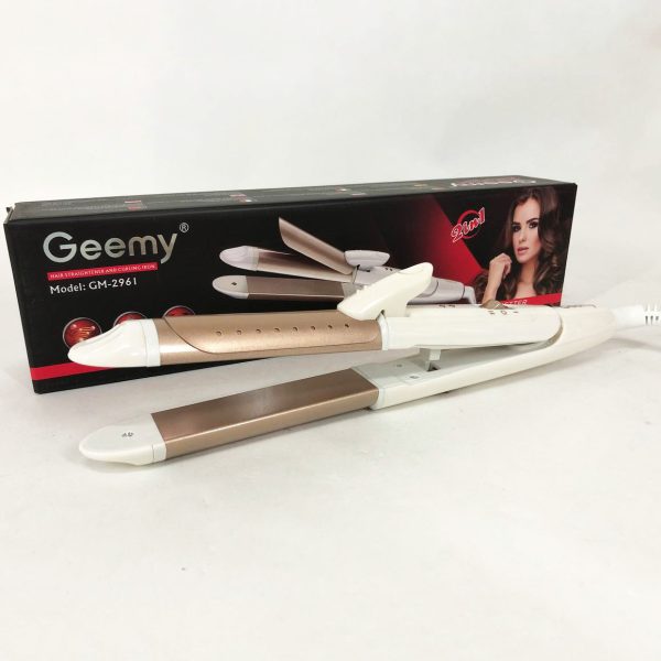 Щипцы утюжок для волос GEMEI GM-2961, стайлер для завивки, прибор для завивки волос, утюжок — изображение 12