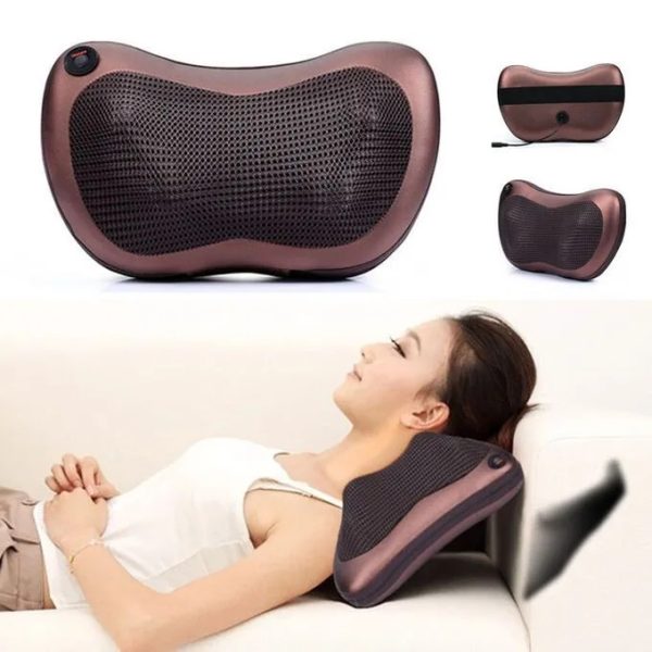 Массажная подушка Car and Home Massage Pillow, массажер для шеи автомобильный — изображение 44