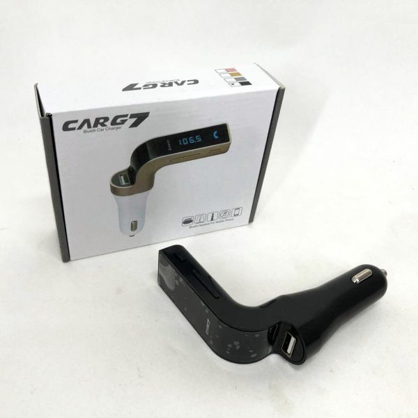 Модулятор FM MOD G7 Bluetooth, блютуз фм передатчик для автомагнитолы, блютуз трансмитер. Цвет: черный — изображение 8