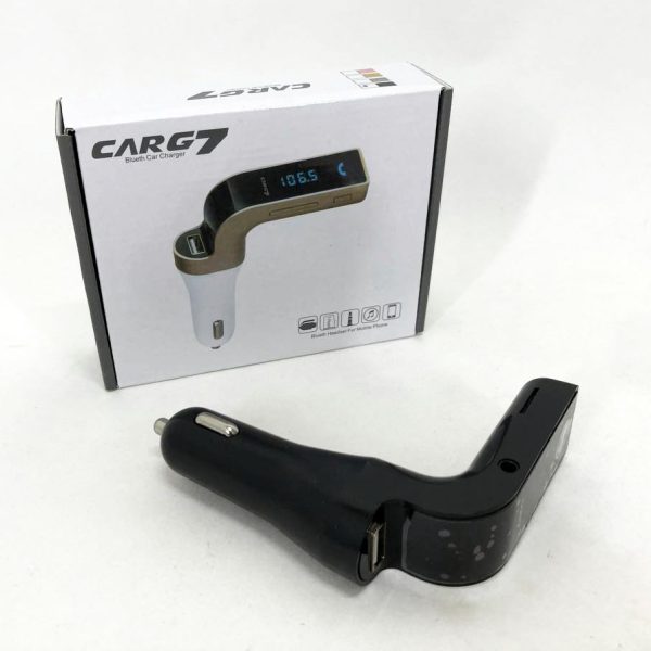 Модулятор FM MOD G7 Bluetooth, блютуз фм передатчик для автомагнитолы, блютуз трансмитер. Цвет: черный — изображение 9