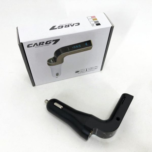 Модулятор FM MOD G7 Bluetooth, блютуз фм передатчик для автомагнитолы, блютуз трансмитер. Цвет: черный — изображение 10