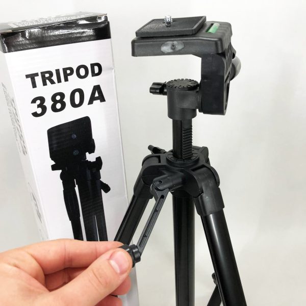 Штатив для камеры, телефона, трипод, тринога TriPod 380A 0.50-1.35м, Штатив раскладной для фото — изображение 7