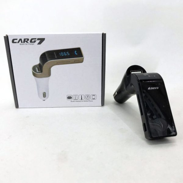 Модулятор FM MOD G7 Bluetooth, блютуз фм передатчик для автомагнитолы, блютуз трансмитер. Цвет: черный — изображение 7